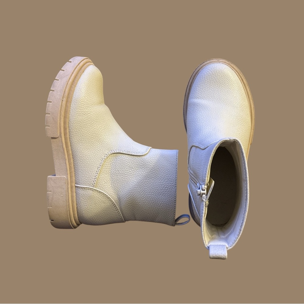 Art Class Kids Cream Ankle Boots